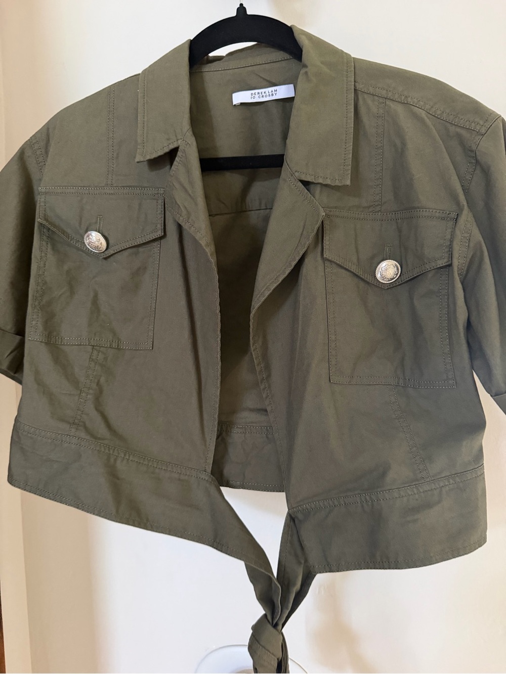 DEREK LAM 10 CROSBY RAGEAN UTILITY WRAP TOP